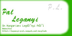 pal leganyi business card